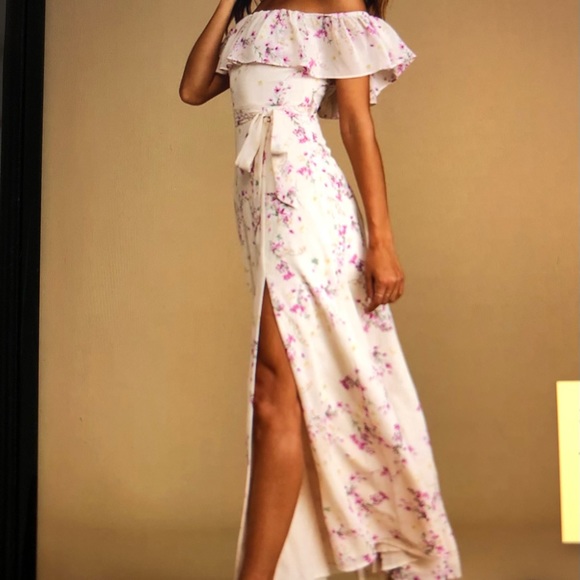 NWOT lulu's Lined Maxi Dress Sz L